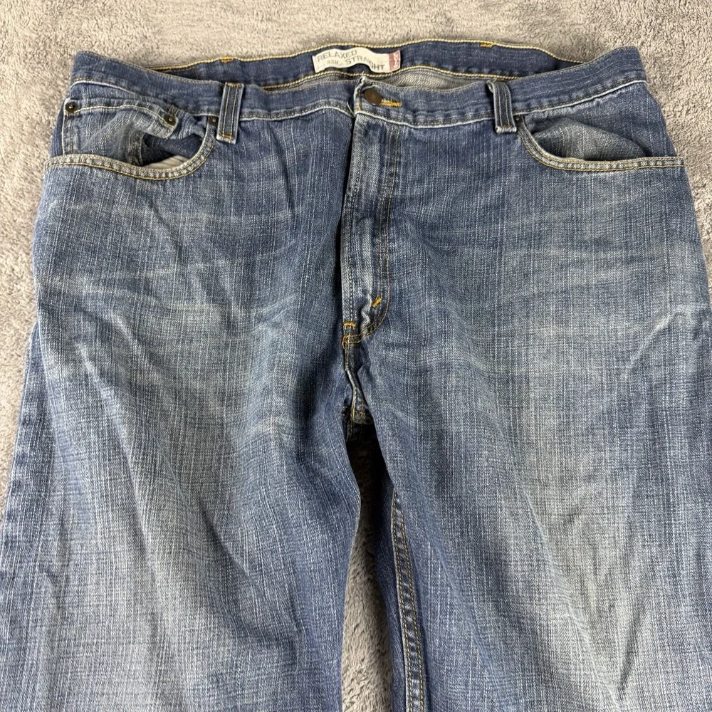 Levis cuffs worn